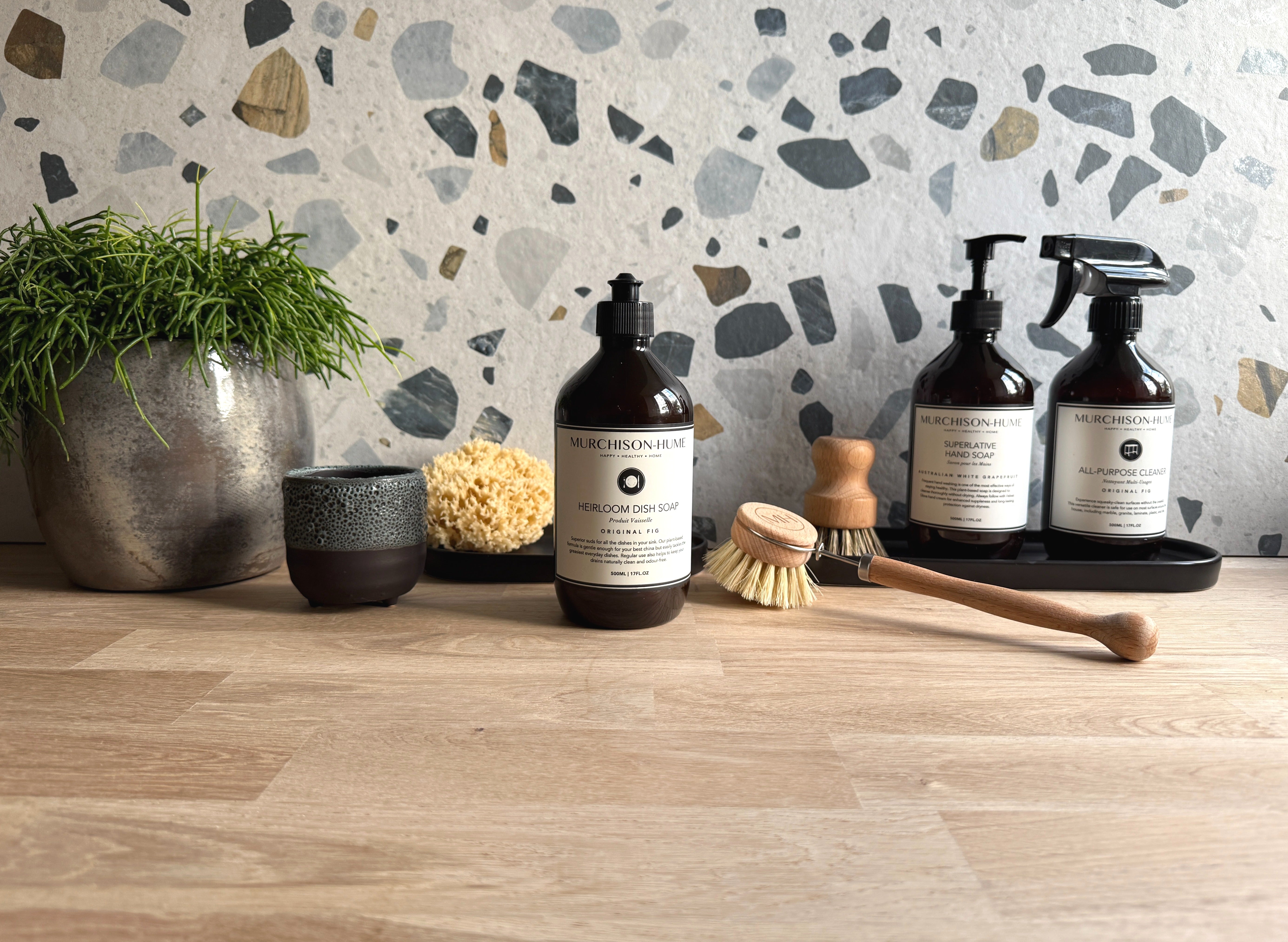 A premium, natural dish soap that fits into your life