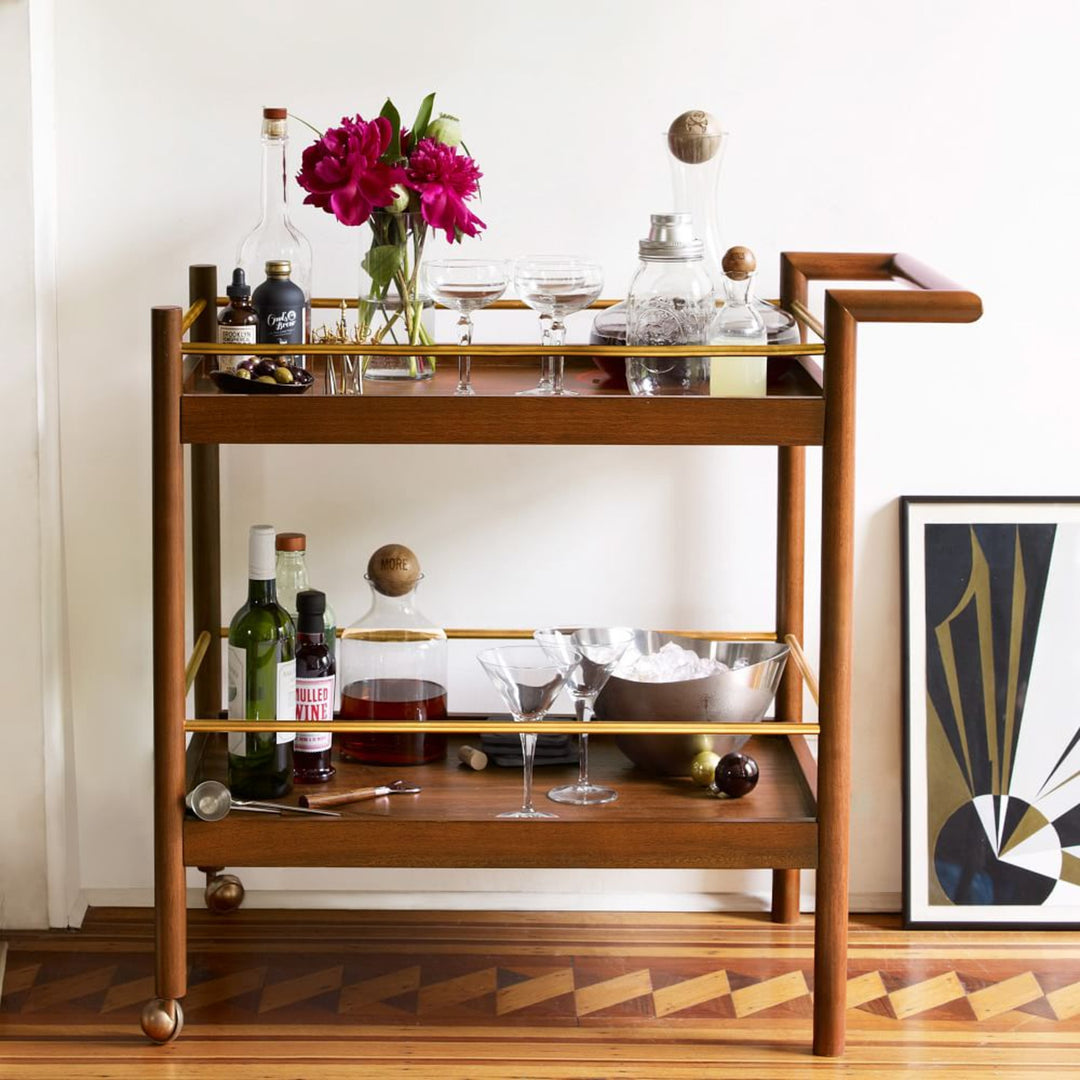 How to Stock + Style Your Bar Cart