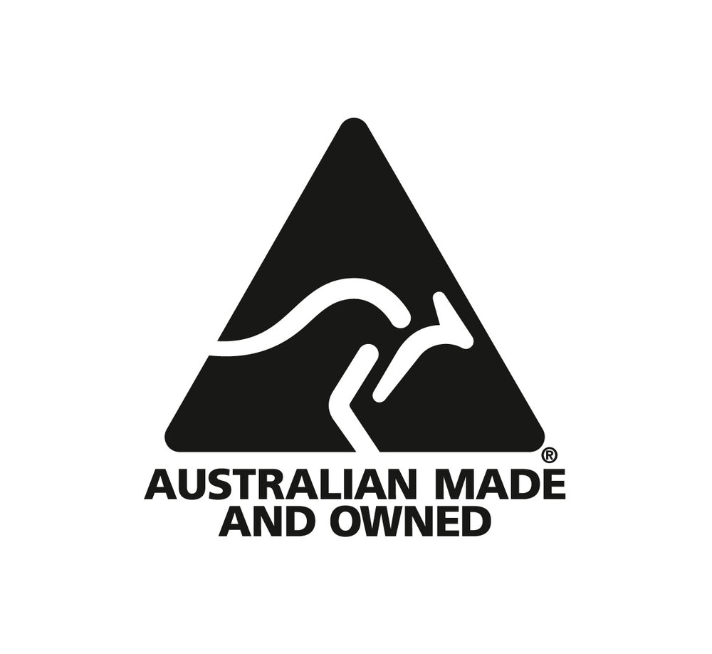 Australian Made Owned certification logo for Murchison-Hume cleaning products